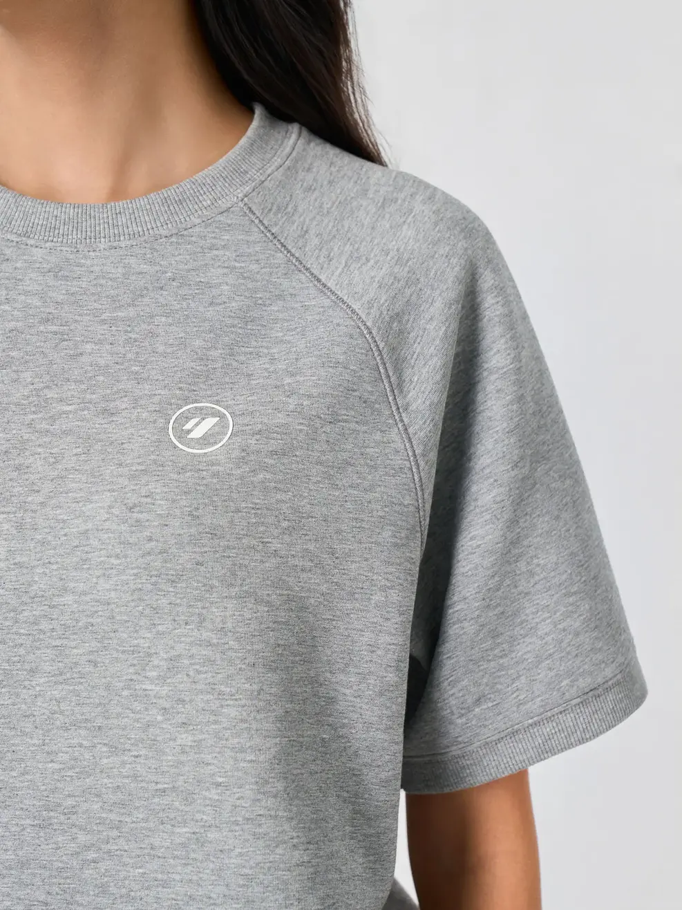Bộ Đồ Nữ Tay Raglan - Melange xám 52 - S