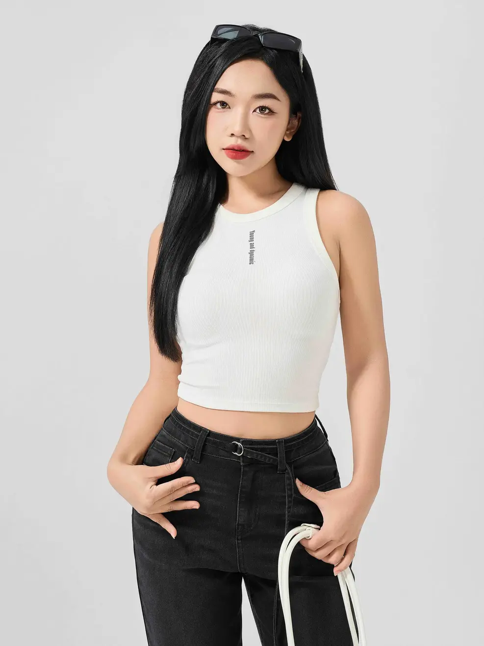 ÁO NỮ BA LỖ YOUNG DYNAMIC - Trắng - M