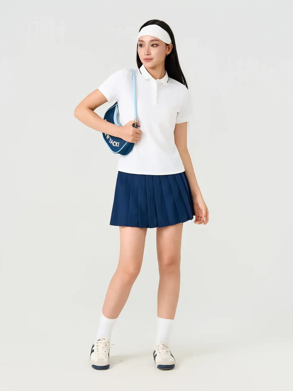 Áo Polo Thể Thao Nữ Cool Fx Phối Bo - Trắng 001 - XS