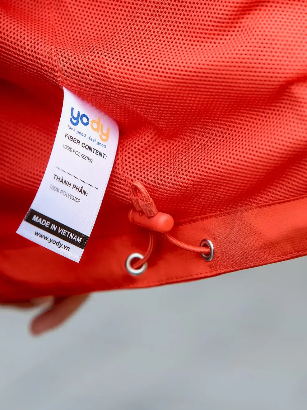 Áo khoác gió trẻ em trượt nước thông minh - Cam - 2-3