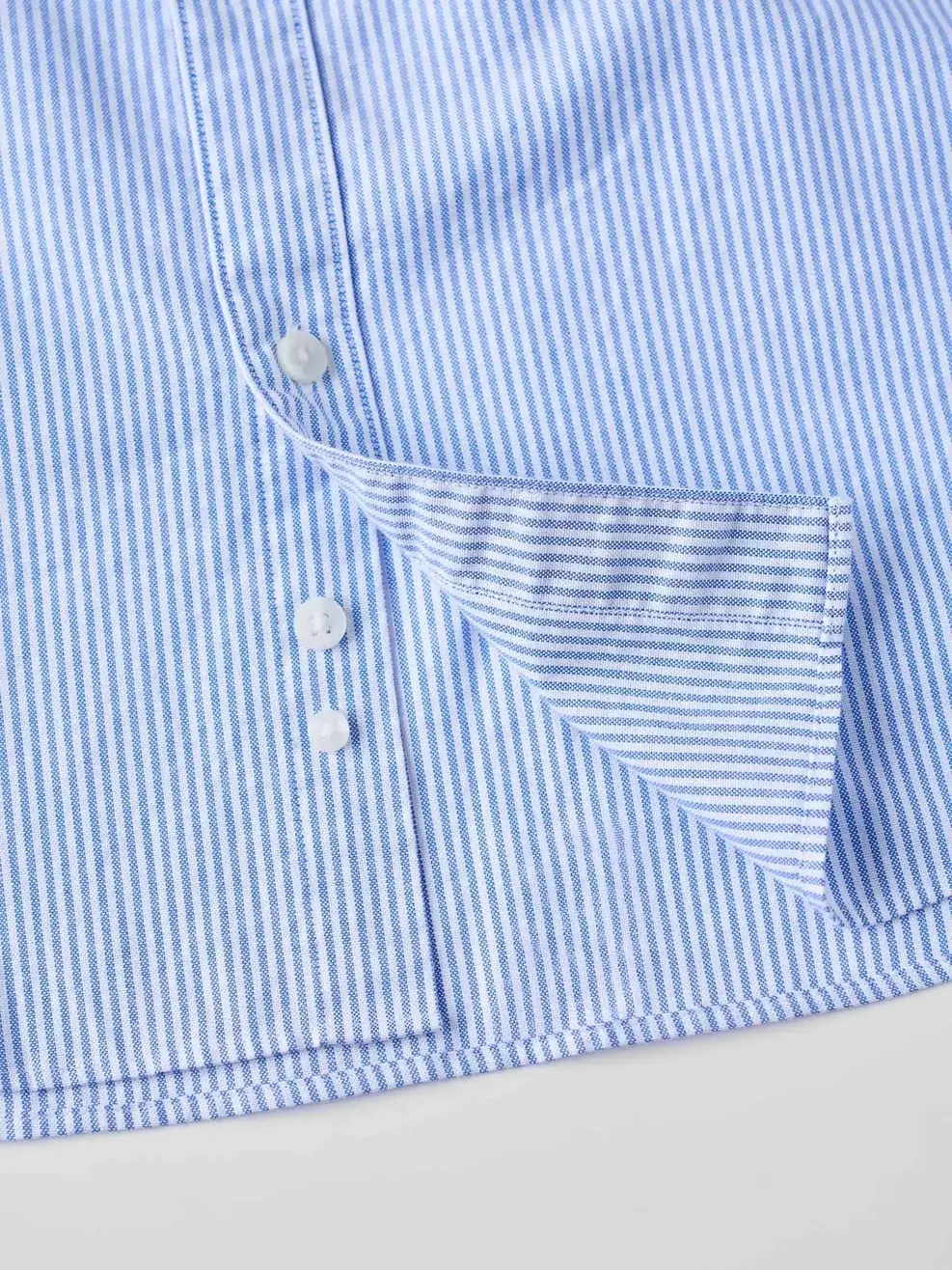 Áo Sơ-mi nam oxford kẻ sọc - Kẻ xanh da trời 180 - M