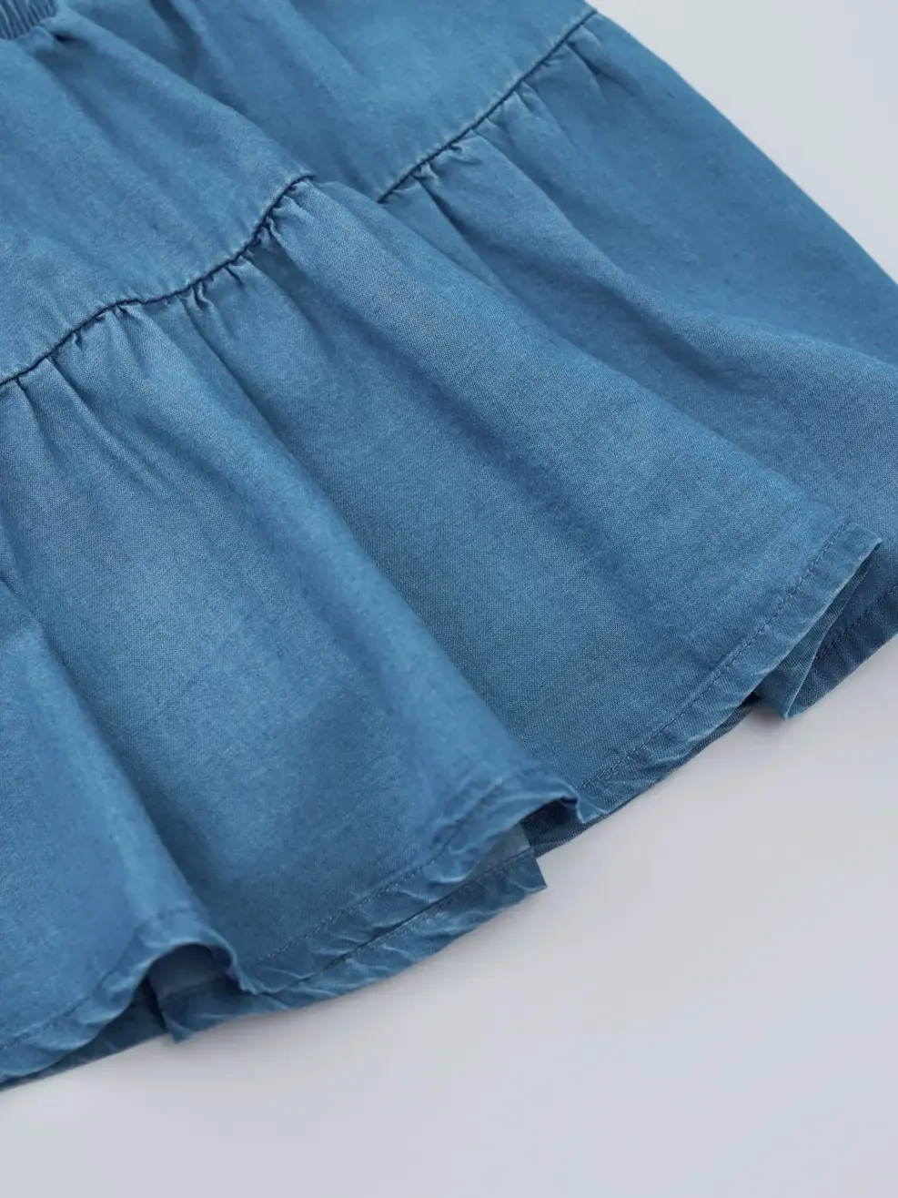 Chân Váy Kid Nữ Denim Ngắn Xoè - Màu chàm 003 - 6-7