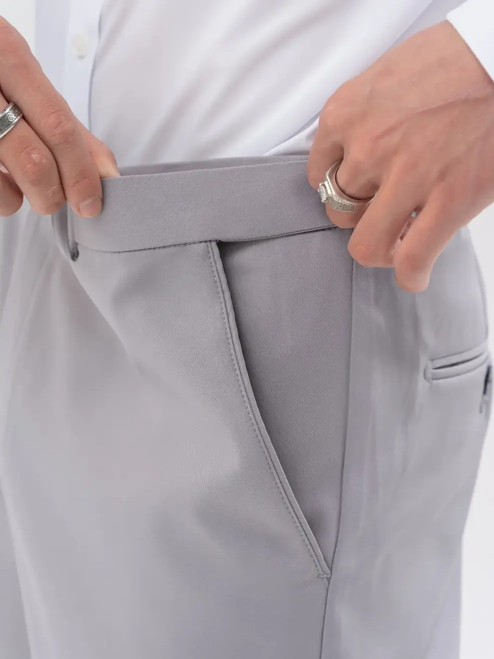 Quần Âu Nam Cạp Di Động - Xám - 29