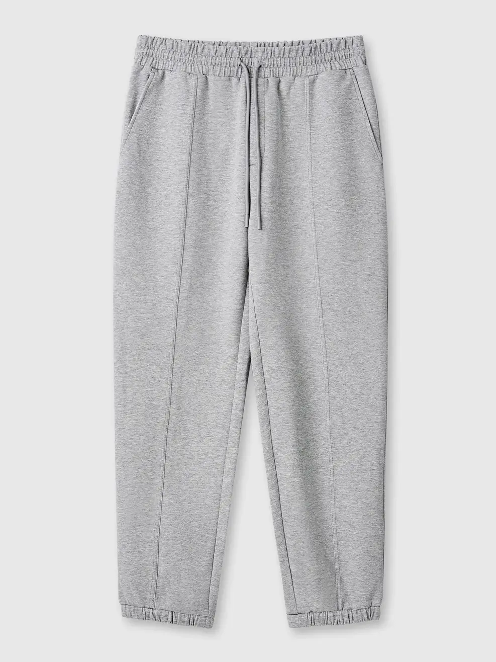 Bộ Đồ Nỉ Hoodie Nam In Chữ Ngực - Melange xám 52 - M