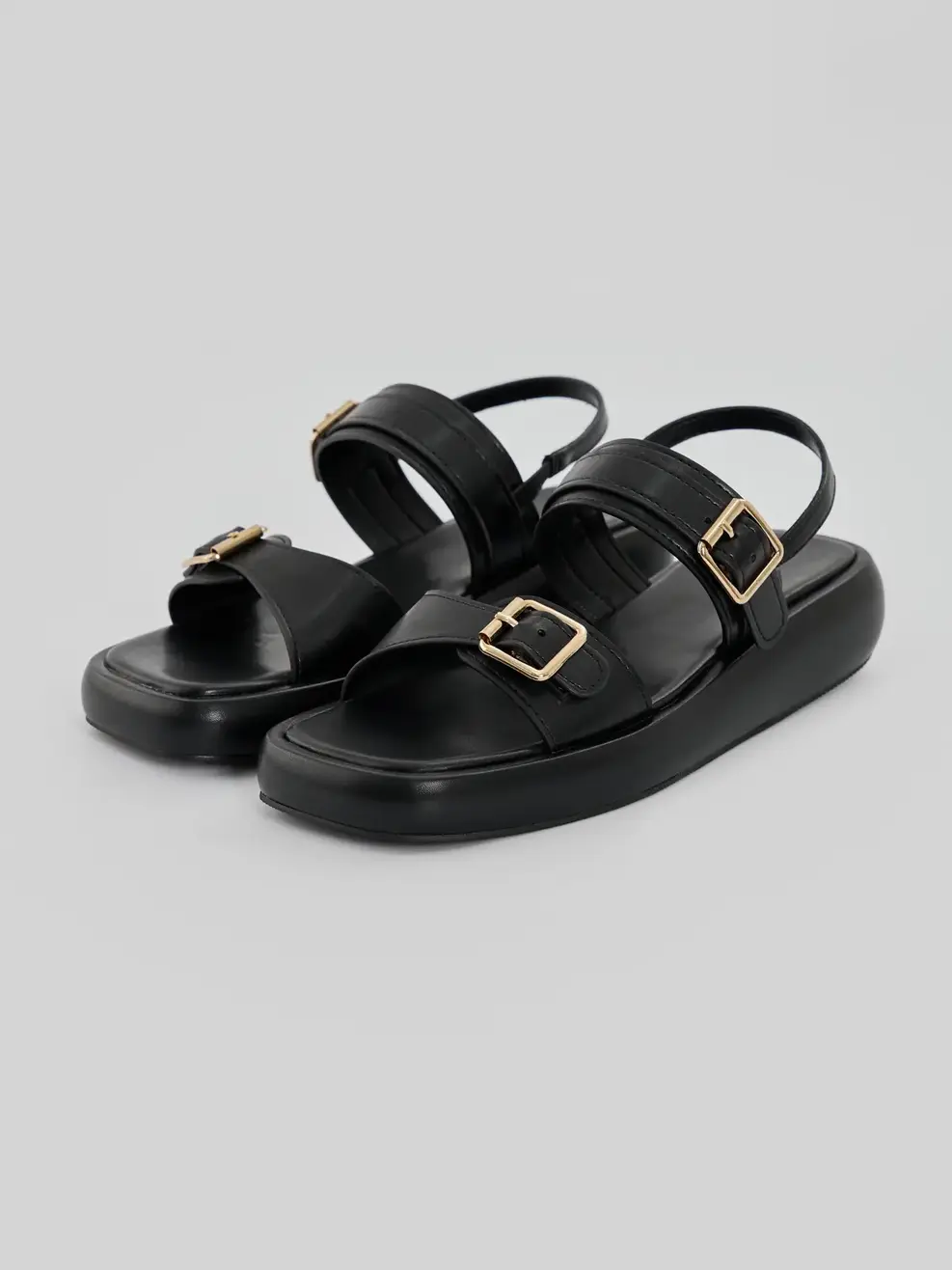 Giày Dép Sandal Nữ Quai Ngang - ĐEN 002 - 35