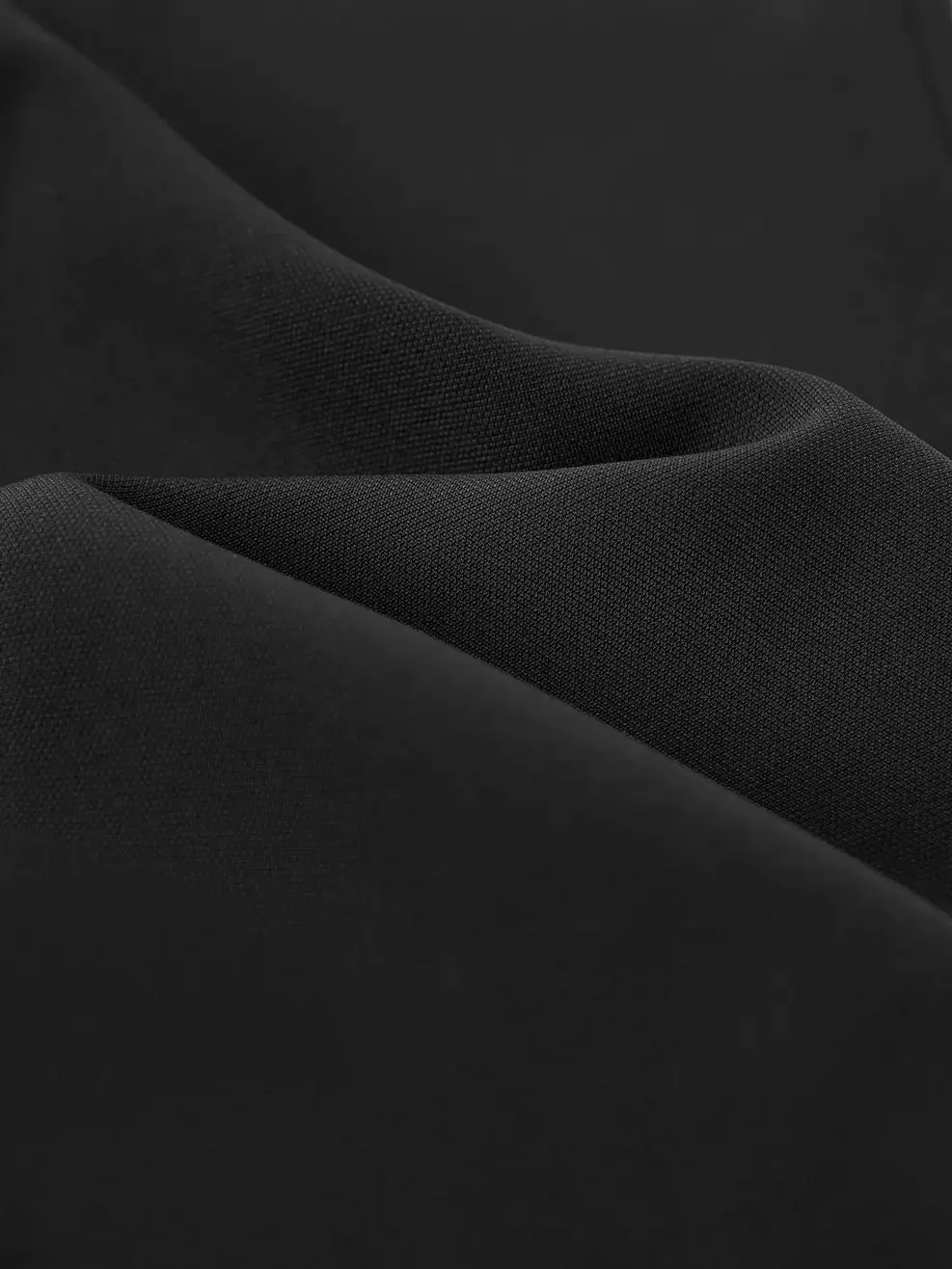 Quần wide leg essential - ĐEN 002 - S