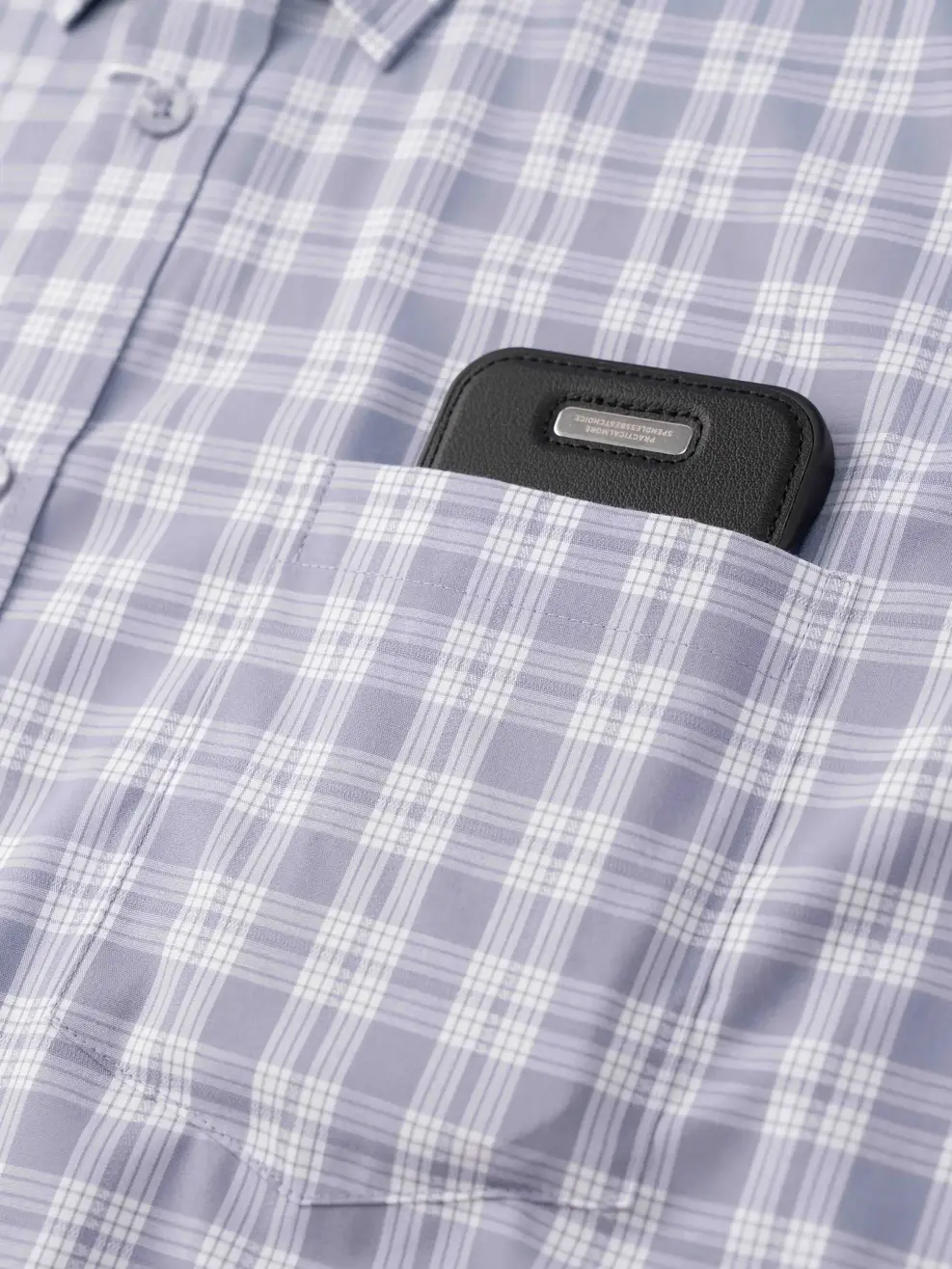 Áo Sơ-mi Ngắn Tay Nam Kẻ Caro - Kẻ xám 162 - M