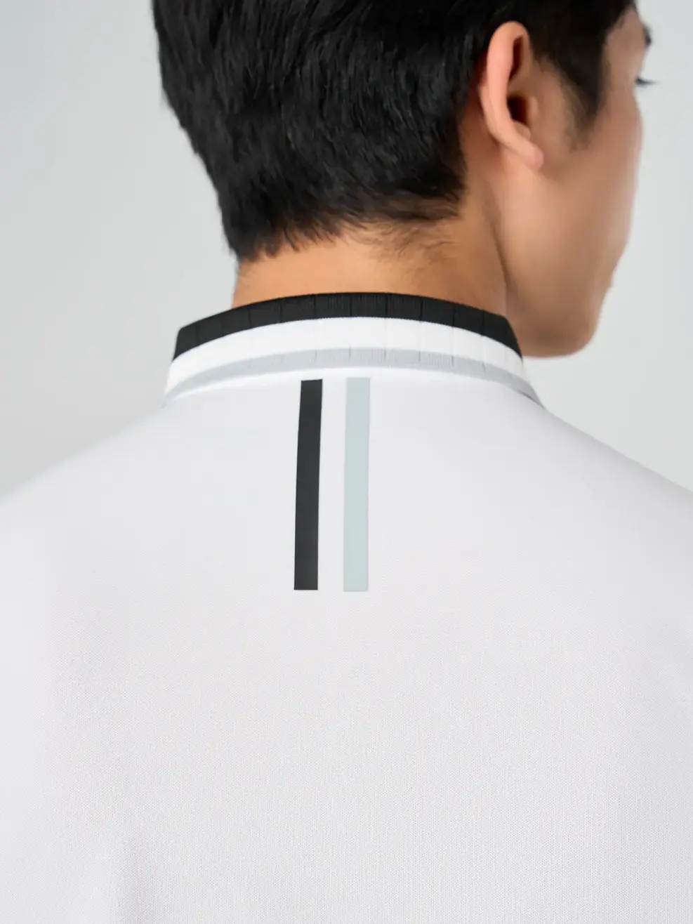 Áo Polo Nam Bo Dệt In Kẻ - Trắng 001 - 2XL