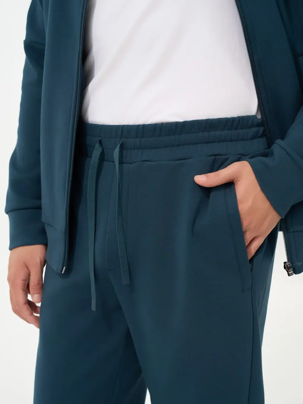 Bộ Đồ Nam Thể Thao Phối Tay - Xanh Ngọc 063 - M