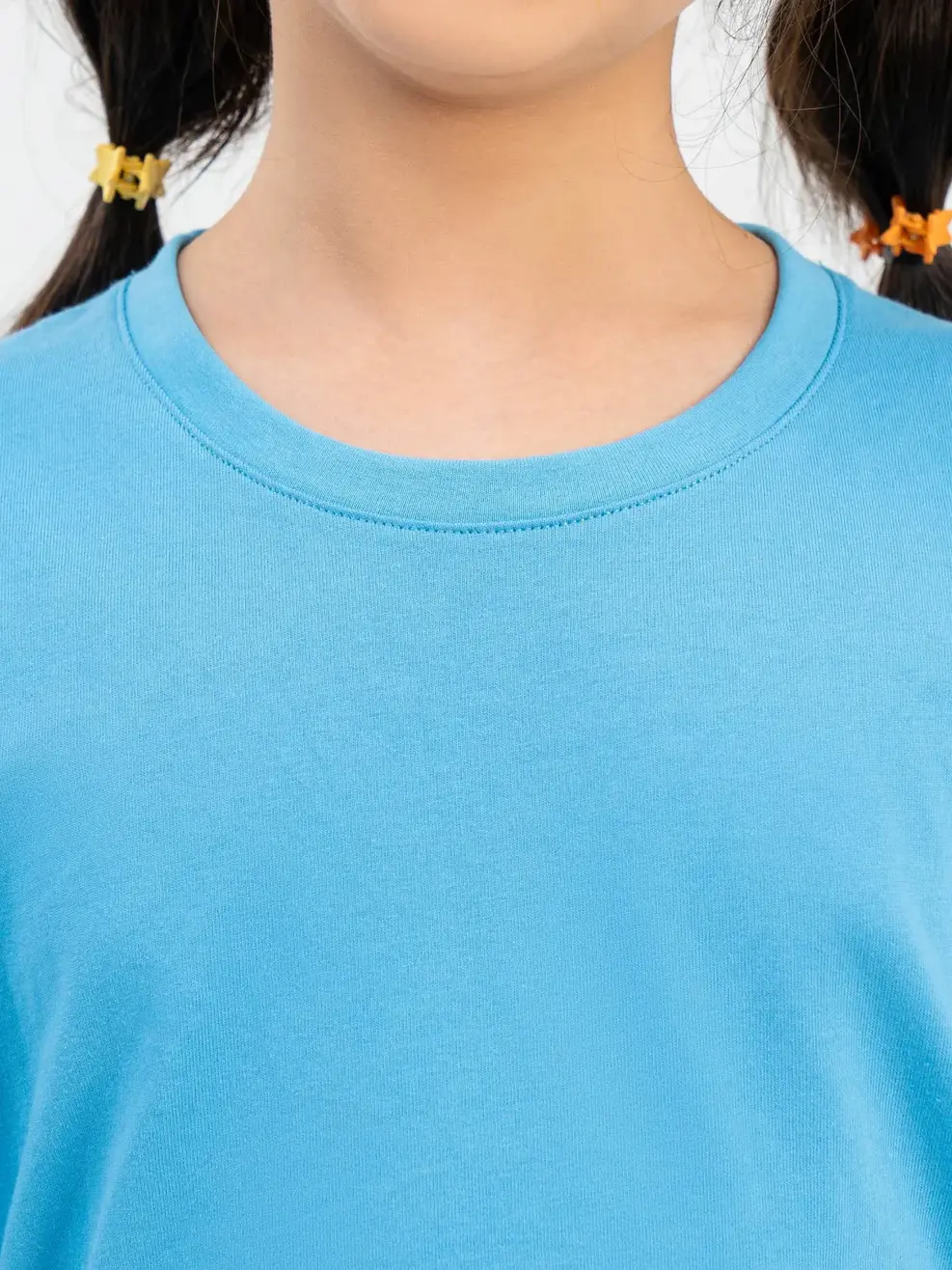 T-shirt Kid Lớn Cơ Bản Cotton Usa - Xanh dương - 8