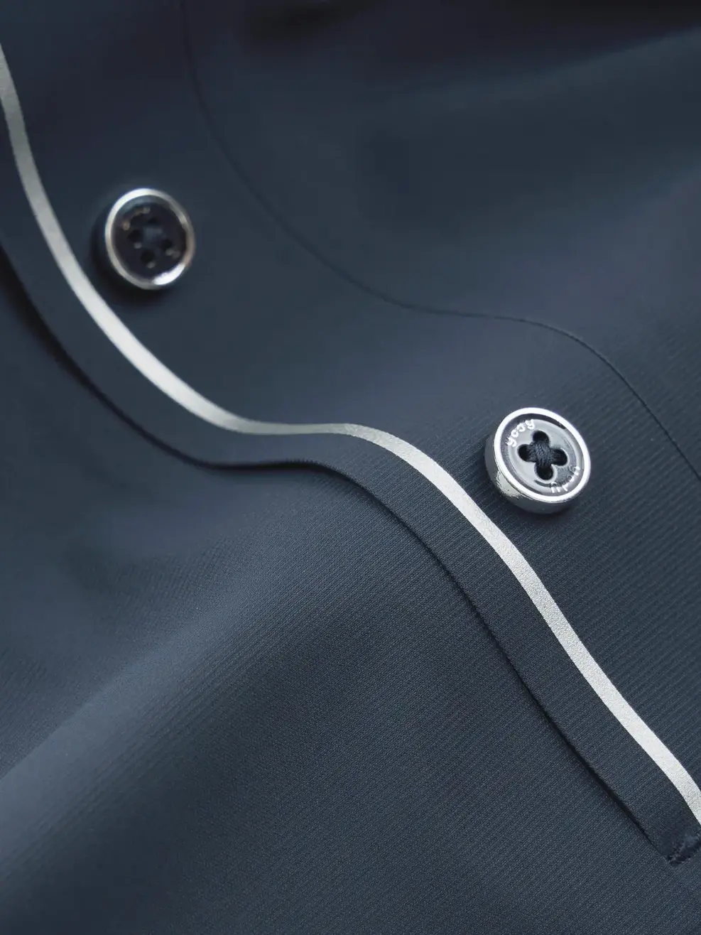 Áo Polo Nam Thể Thao Ép Seam Gấu Áo - Navy 014 - M