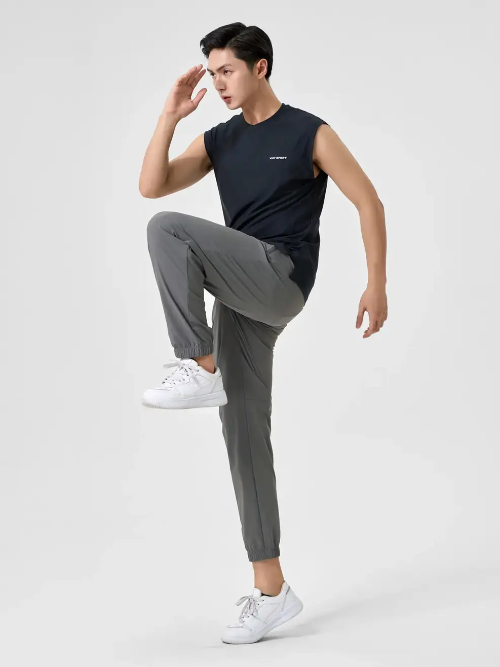 Quần Thể Thao Nam Chun Gấu Transcend Limit - Xám đậm - 29