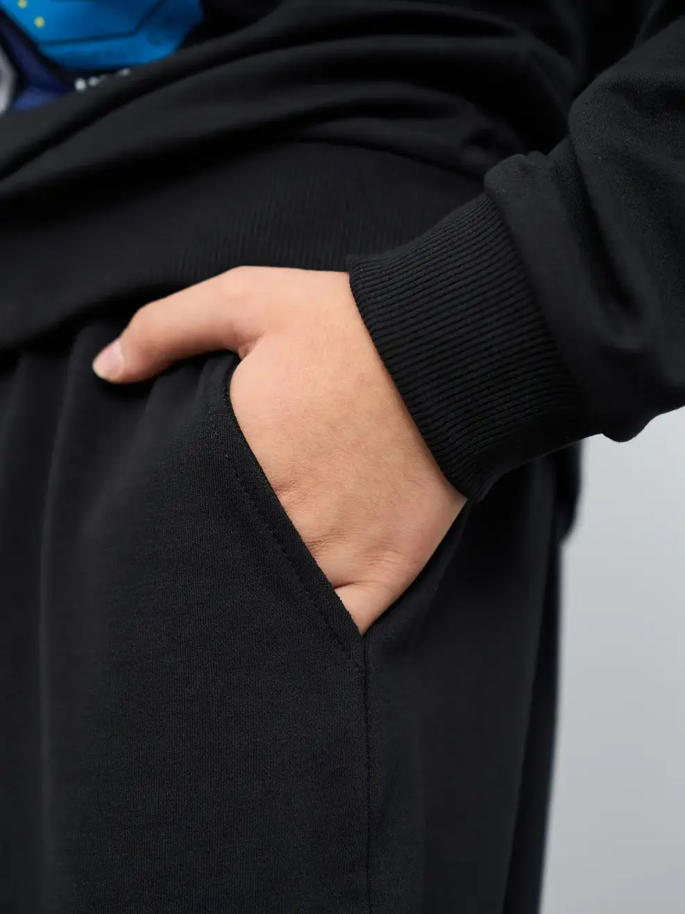 Bộ đồ kid lớn in Yody cool - Đen - 10