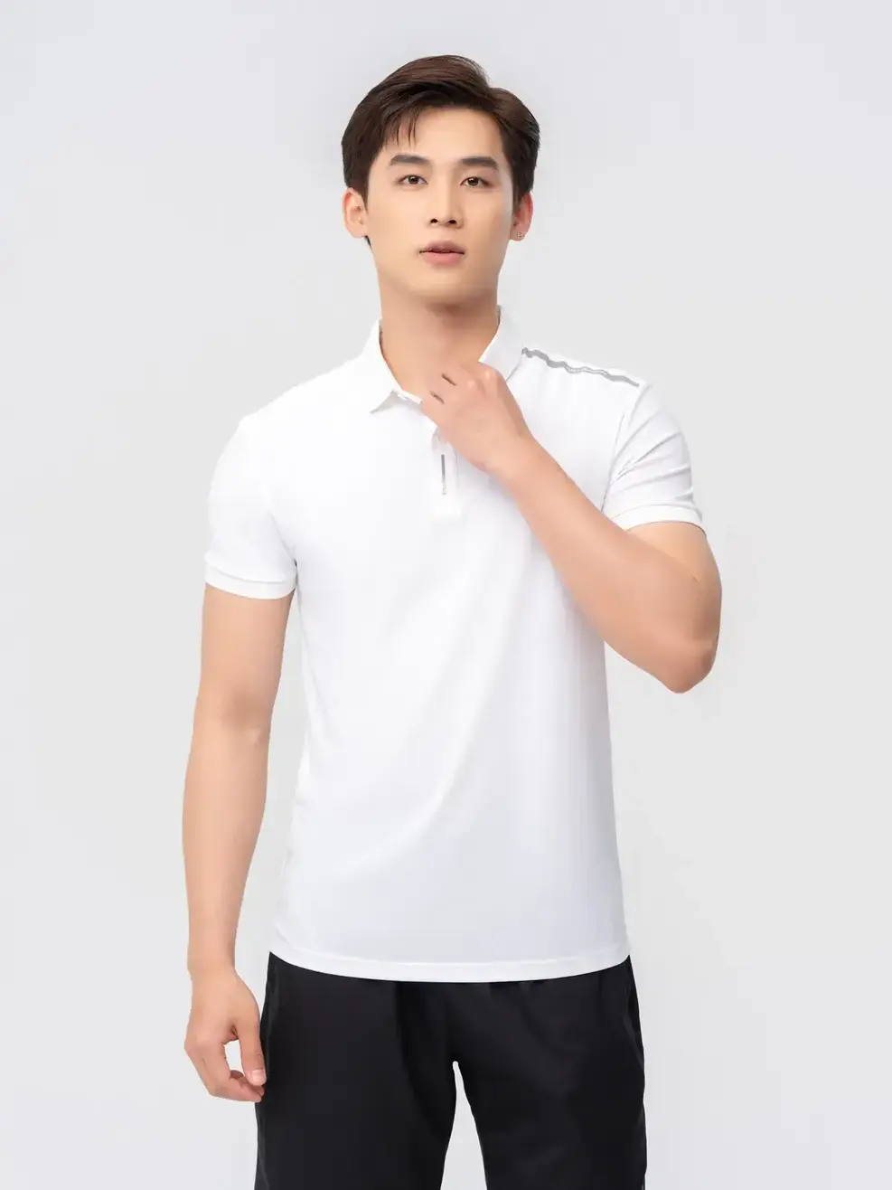 Áo Polo Nam Yody Sport Airycool In Nẹp-SAM7143 - Trắng 001 - M