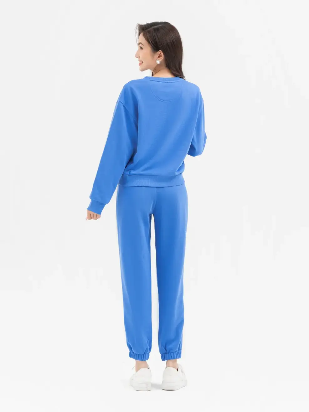 Bộ Đông Nữ Beautyfull Phối Quần - Xanh coban - S