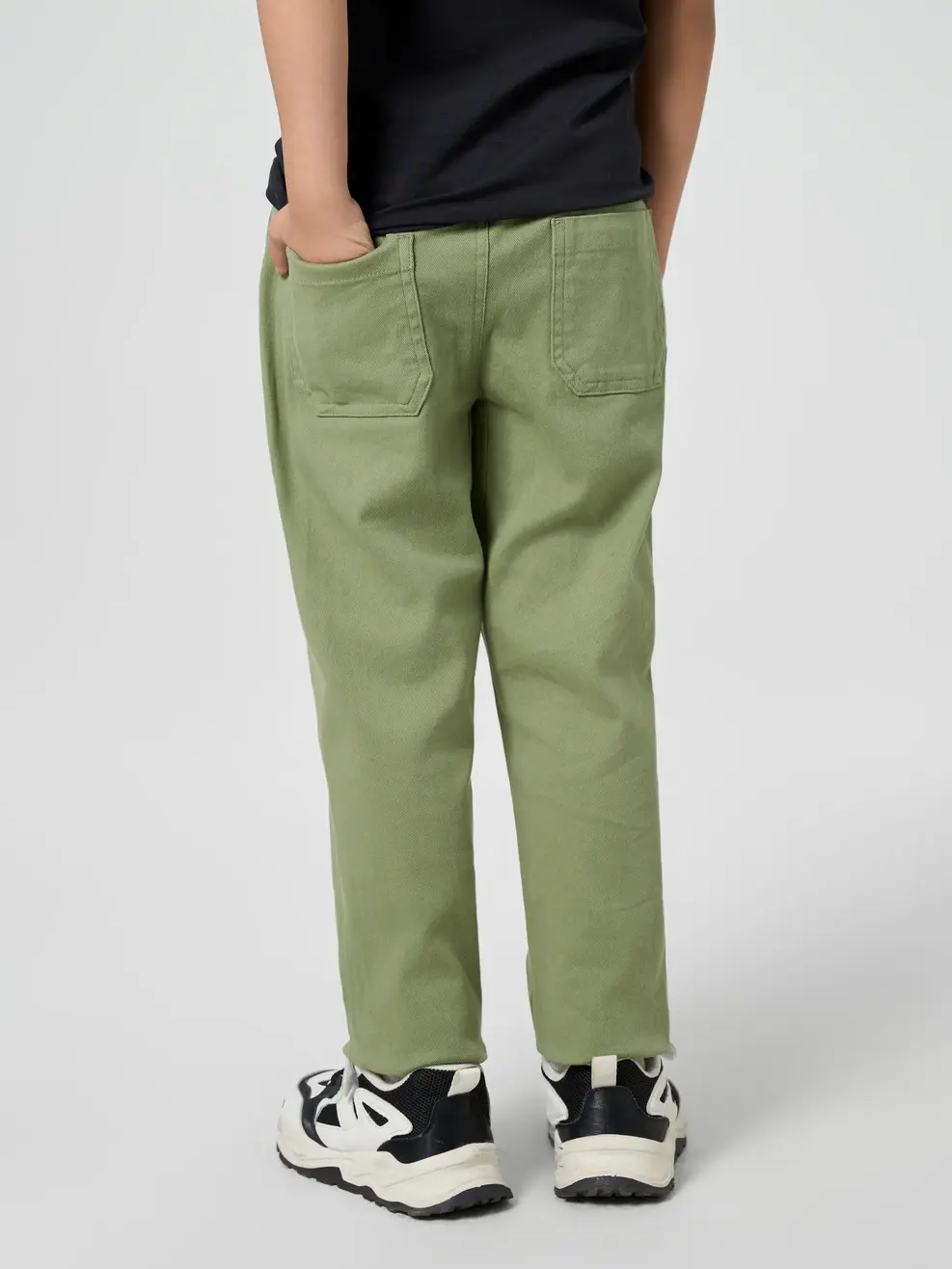 Quần Kaki Kid Baggy - Xanh - 4-5