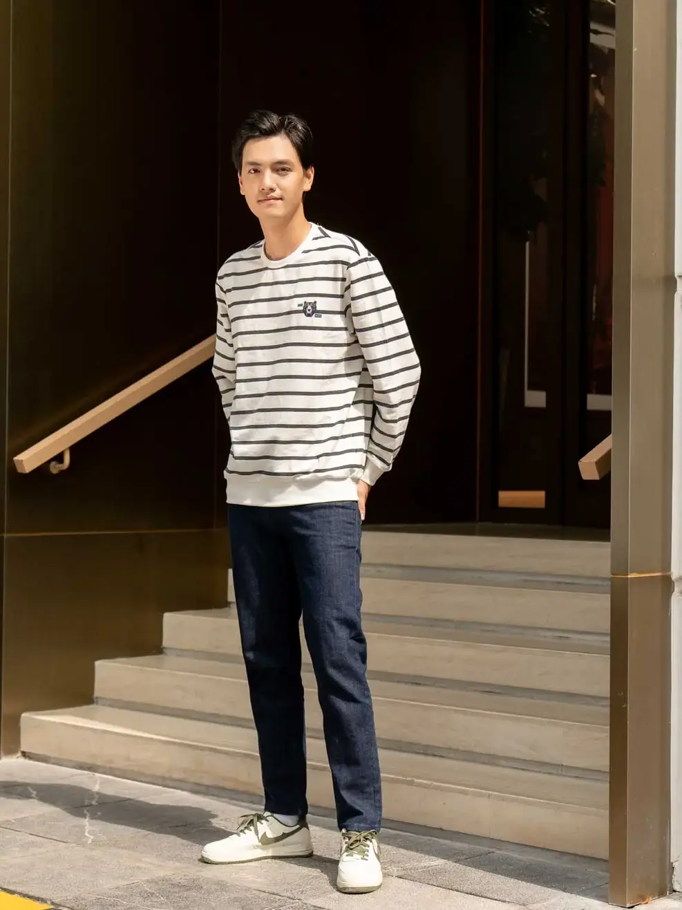 Quần Jeans Nam Slim Cotton Mĩ Co Giãn - Xanh đậm - 28