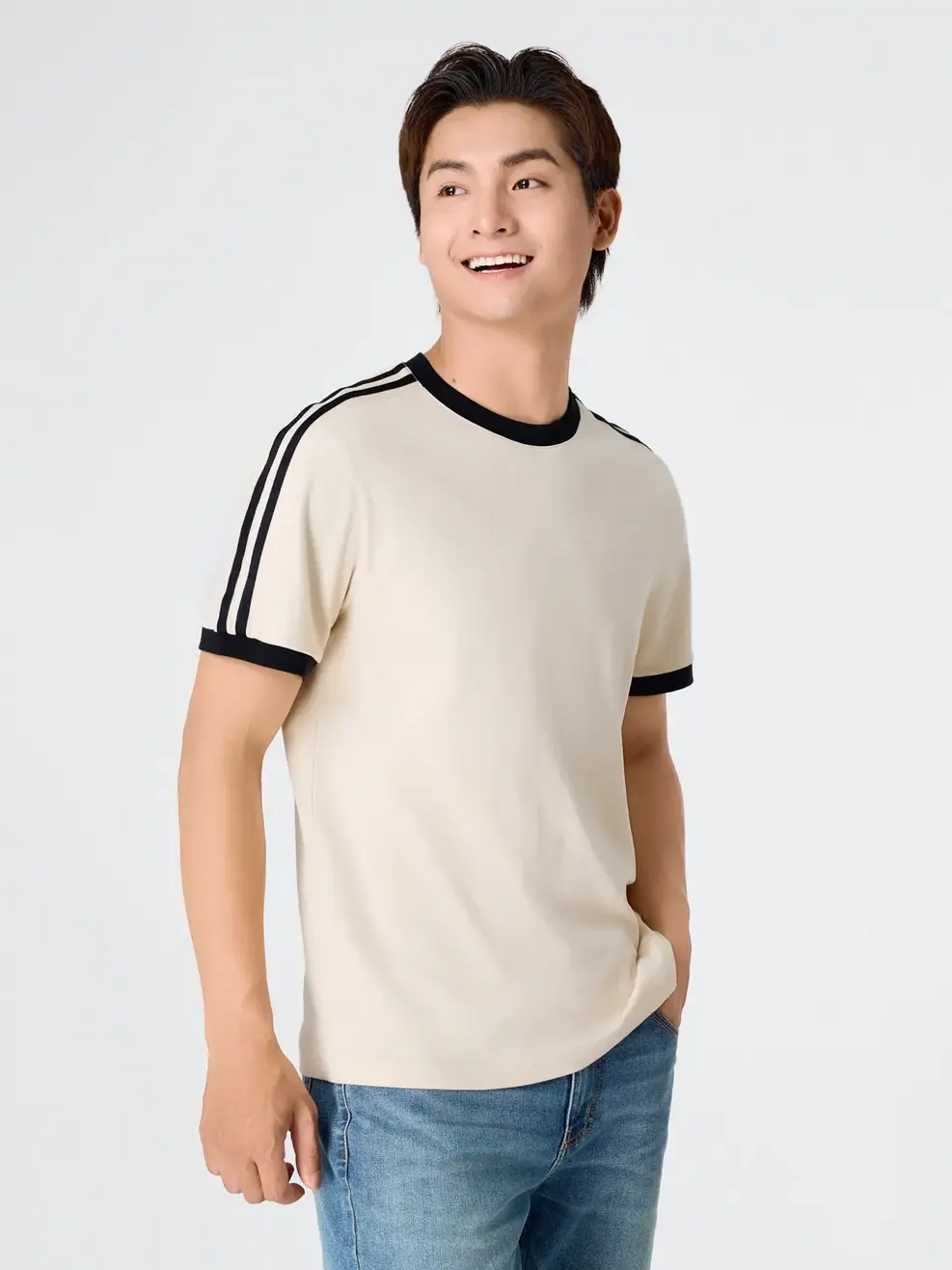 Áo Phông Can Phối Vai - Be 006 - M