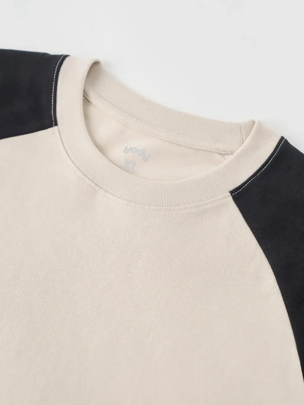 Áo Phông Tay Raglan Can Phối - Be 006 - M