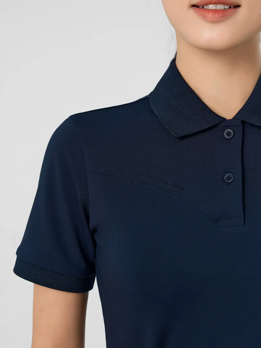 Polo Nữ Yody Sport Run For Health - Tím than - S