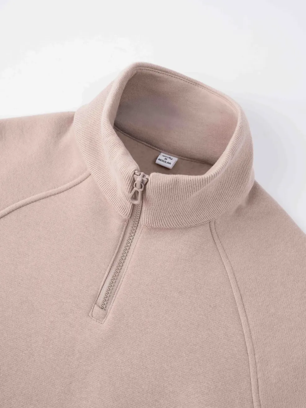 Áo Nỉ Cổ Kéo Khóa - Nâu 111 - S