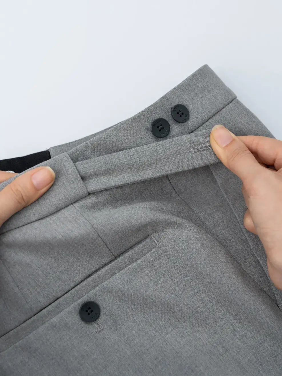 Quần Âu Nam Trend Đai Lưng - Ghi - 33