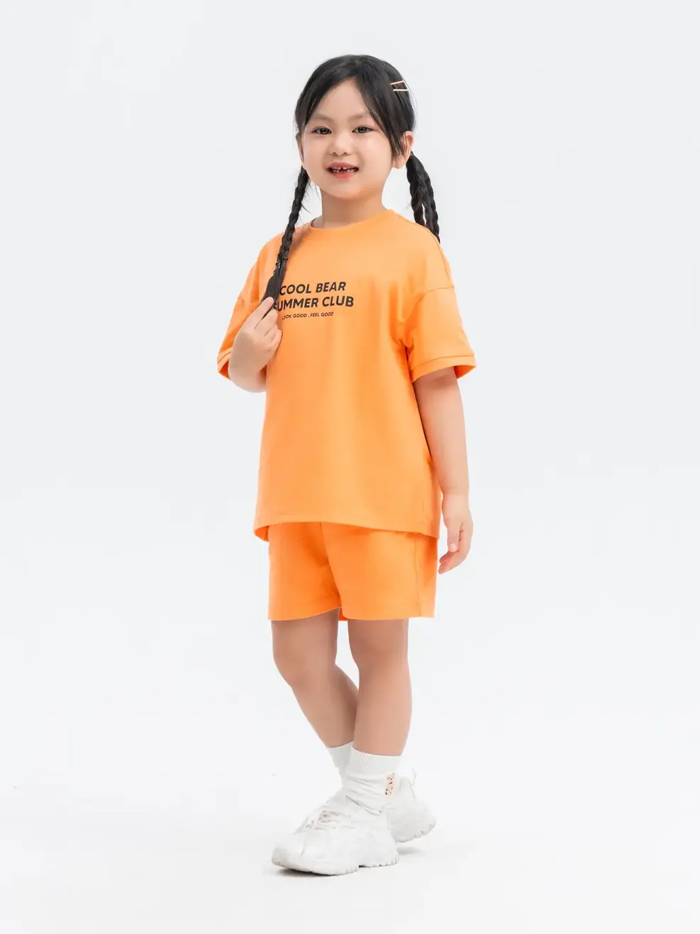 Đồ Bộ Kid In Gấu Petite - Cam - 4