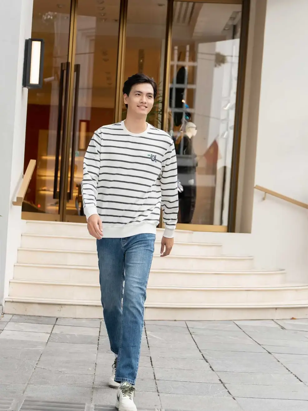 Quần Jeans Nam Slim Cotton Usa Co Giãn 85 - Xanh - 28