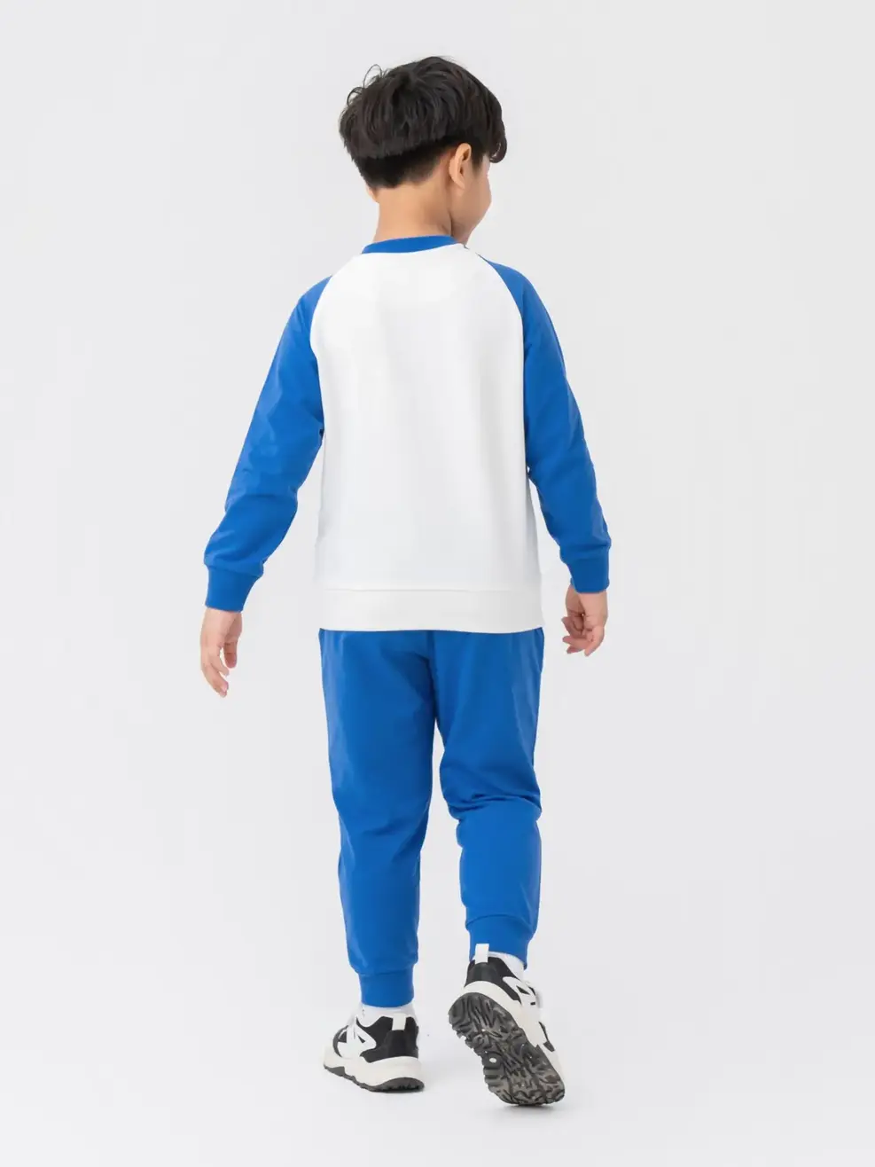 Bộ Thu Đông Kid Nhỏ Tay Raglan - Xanh coban - 2
