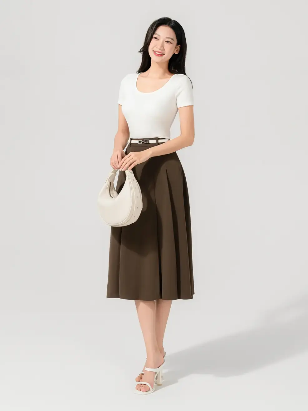 T-shirt Nữ  Cổ Rộng Crotop - Trắng - S