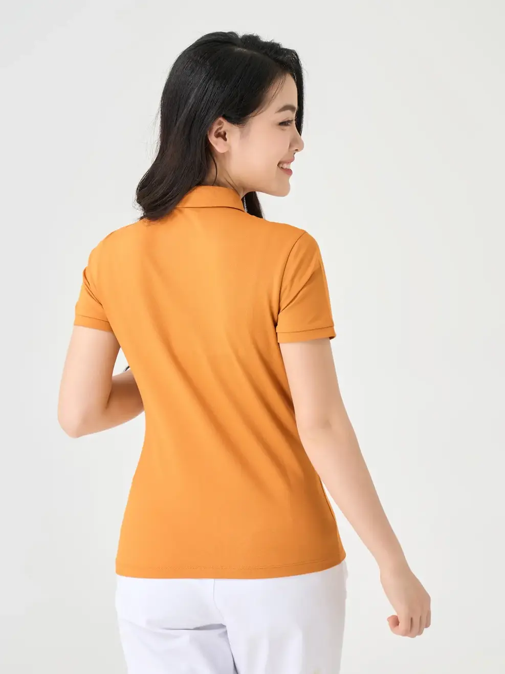 Áo Polo Nữ Cổ Sen - Vàng - S
