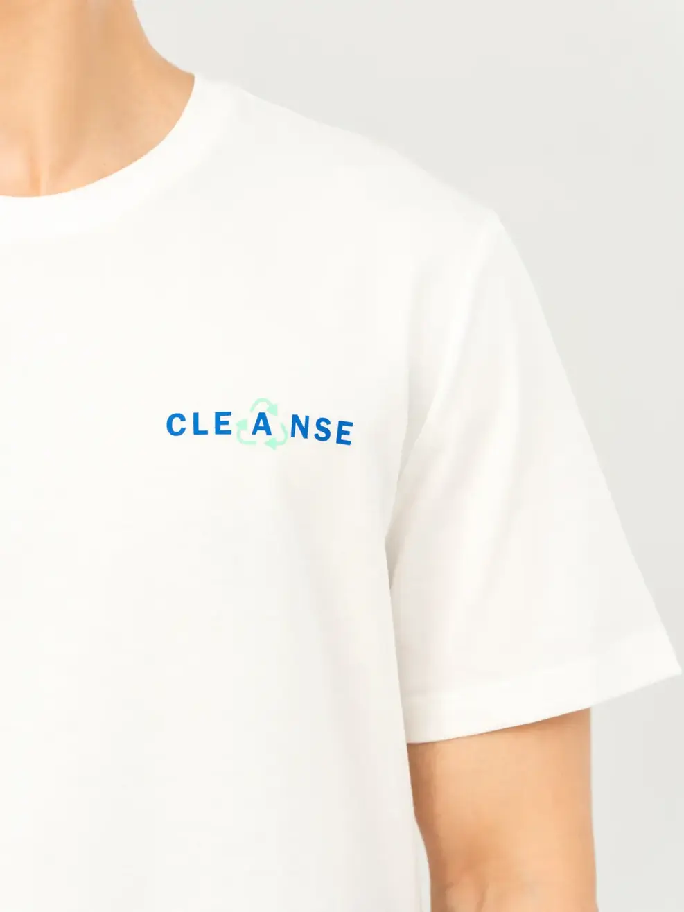T-shirt Nam  Recycle In Cleanse - Trắng 1 - M