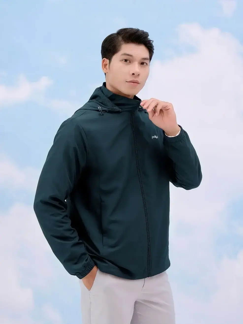 Áo Khoác Gió Nam Trượt Nước Thông Minh ( AKM5041 ) - Xanh lá 107 - M