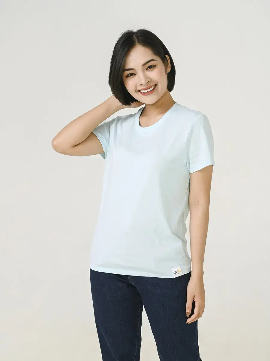 Áo thun nữ mác gấu - Xanh - XS