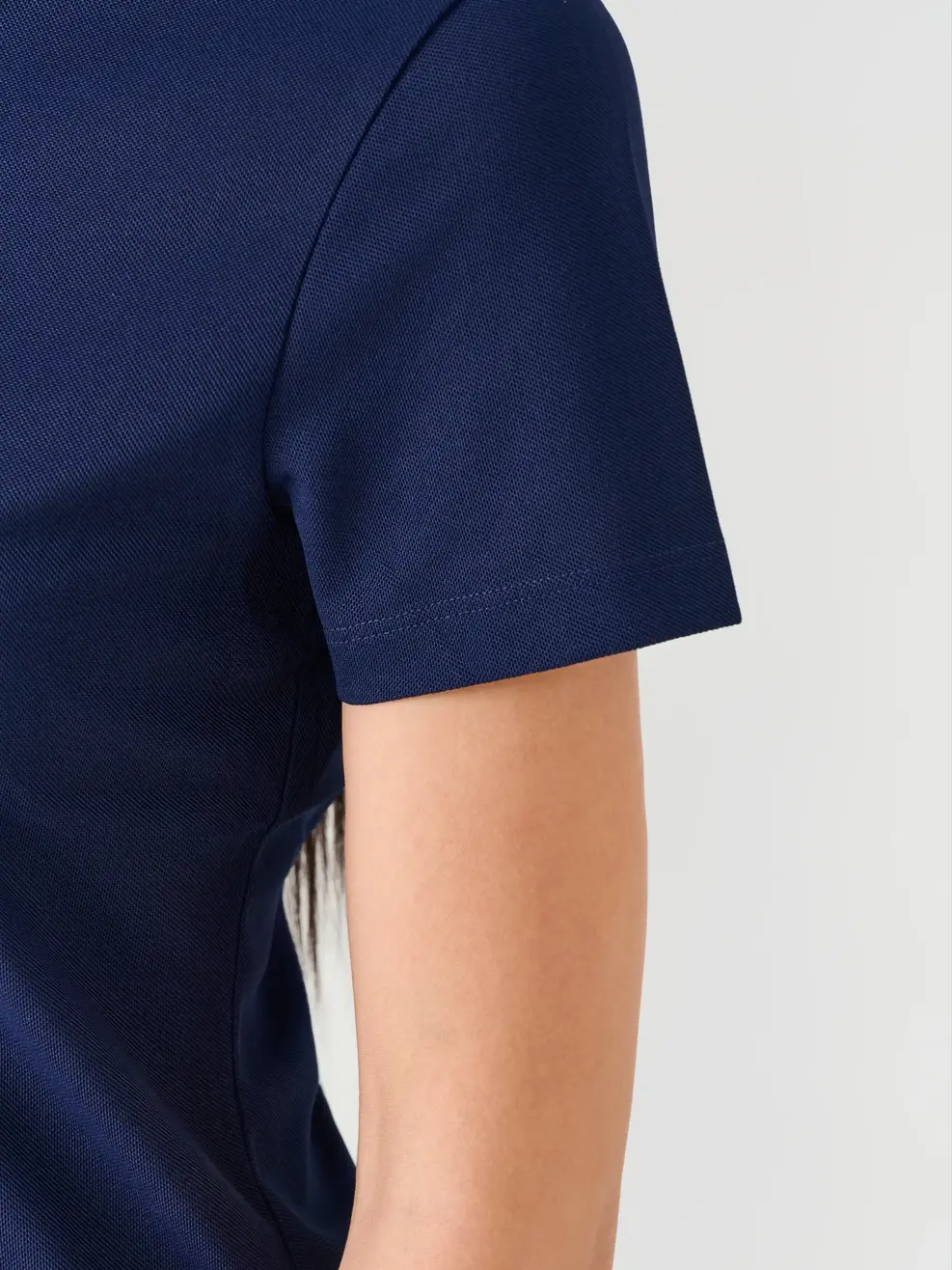 Áo Polo Nữ In ATHLETIC - Tím Than 020 - S