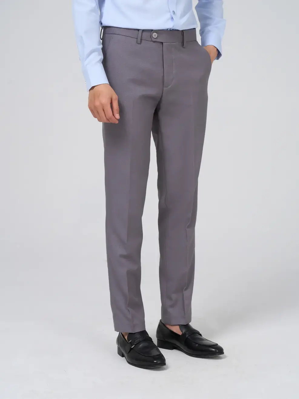 Quần âu nam slim 29 - Ghi sáng - 2XL