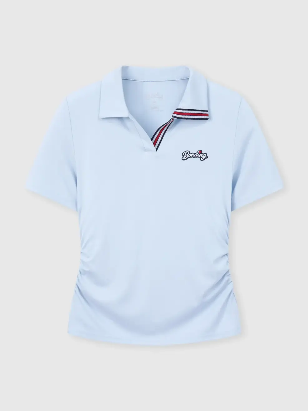 Áo Polo Nữ Dáng Ngắn Thêu Ngực - XANH 012 - S