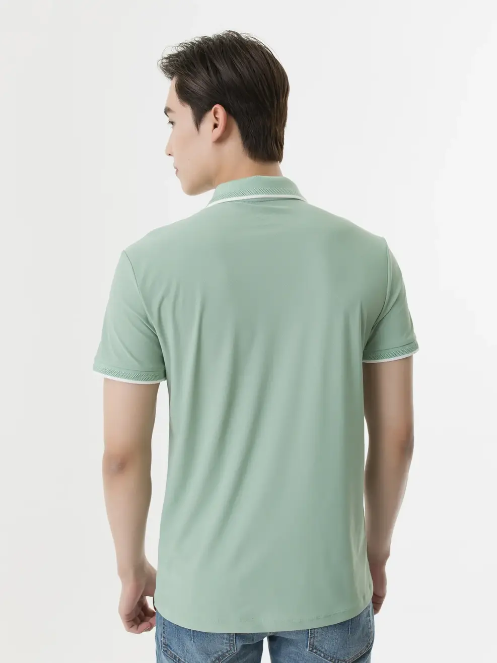 Polo Nam Airycool Bo Quả Trám - Xanh mint - 3XL