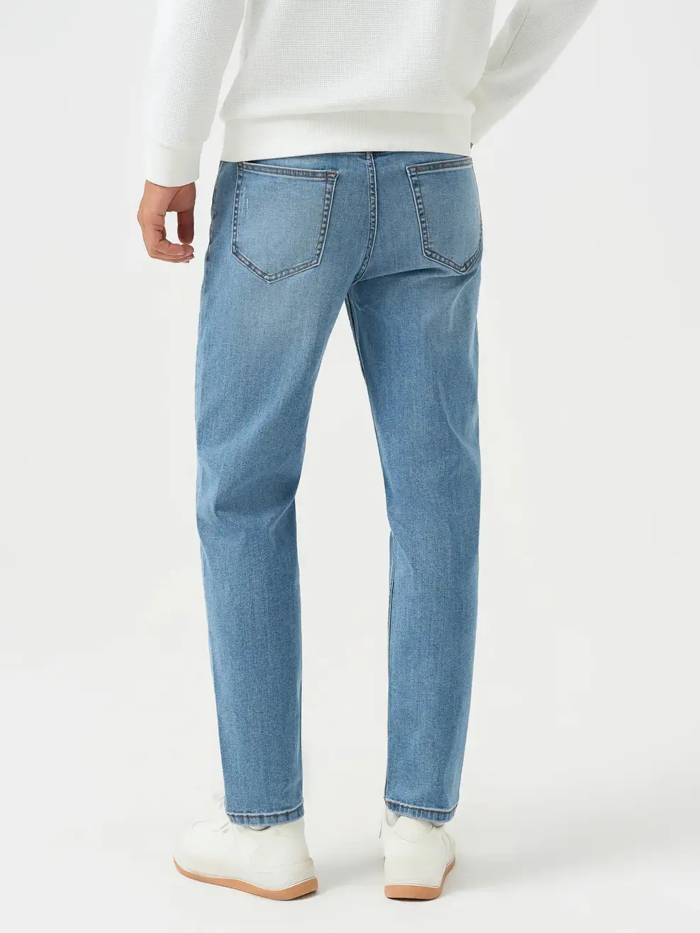 Quần Jeans Nam Baggy Mài Xước - Màu chàm 002 - 28