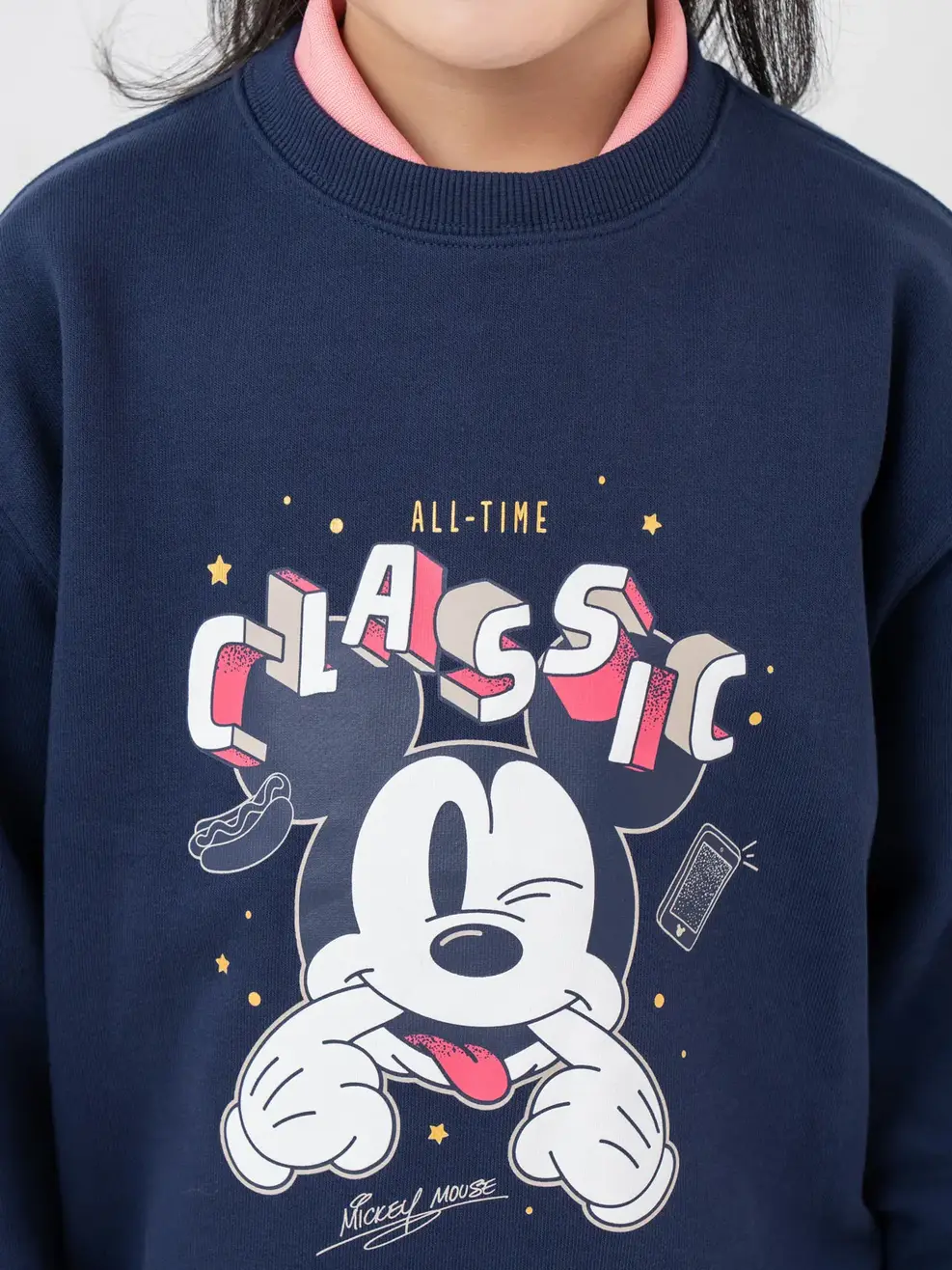 Áo Dài Kid Mickey - Navy - 2