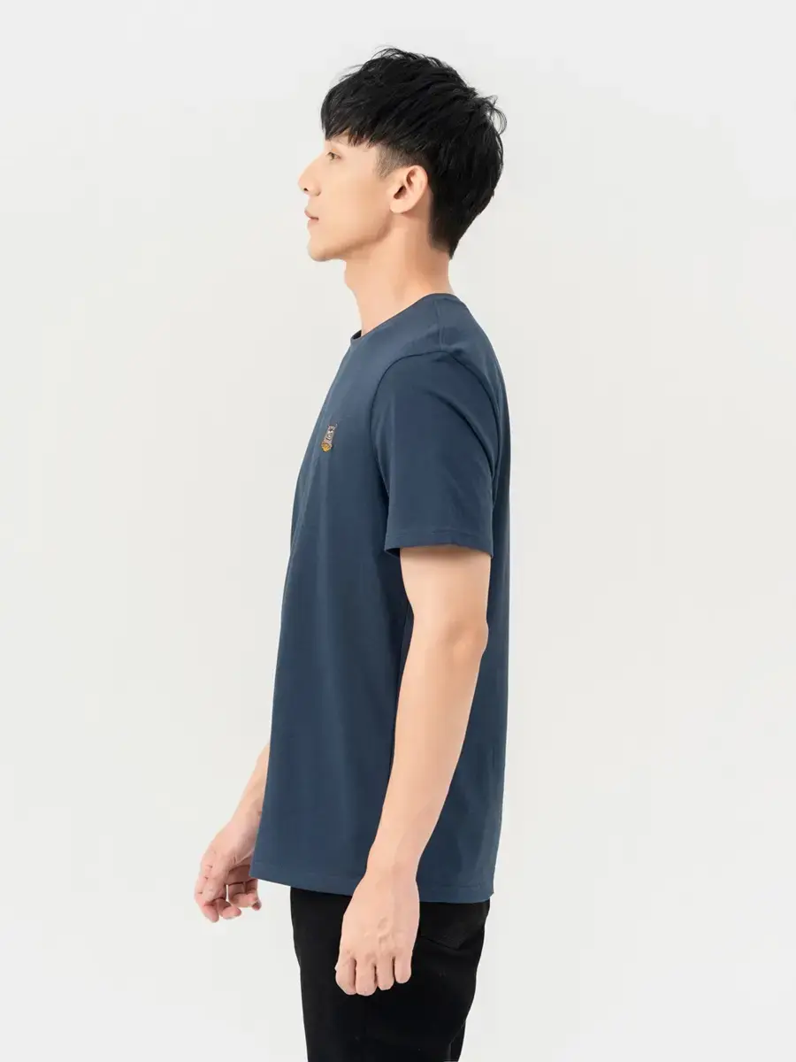 T-shirt Nam Thêu Ngực Bột Ngô - Navy - M