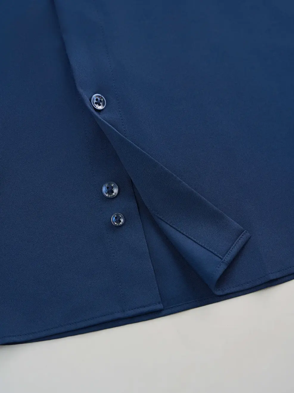 Sơ Mi Dài Tay Nam Nano Thêu Cổ - Tím than - M