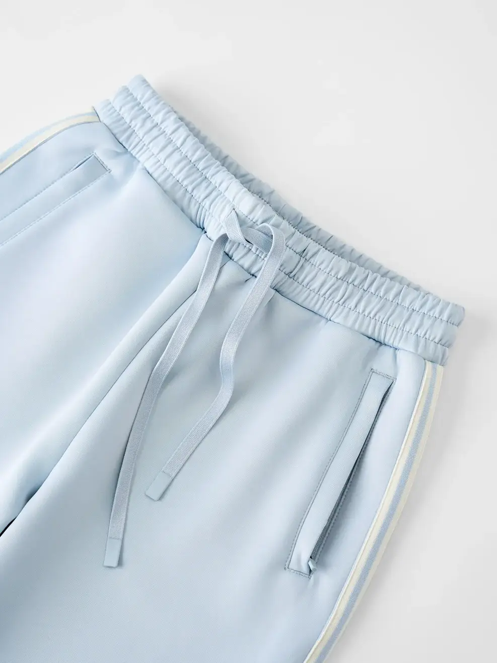 Bộ Đồ Double Face Cổ Tròn Phối Dây Dệt -  Xám 193 - S