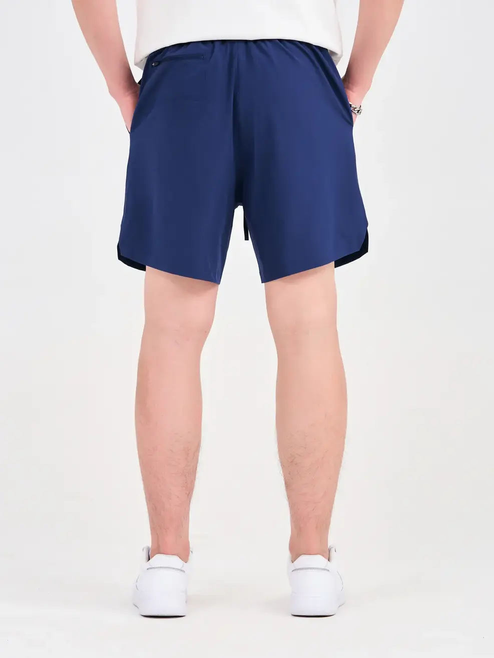 Quần Sooc Thể Thao Nam 2 Lớp - Xanh than - 29