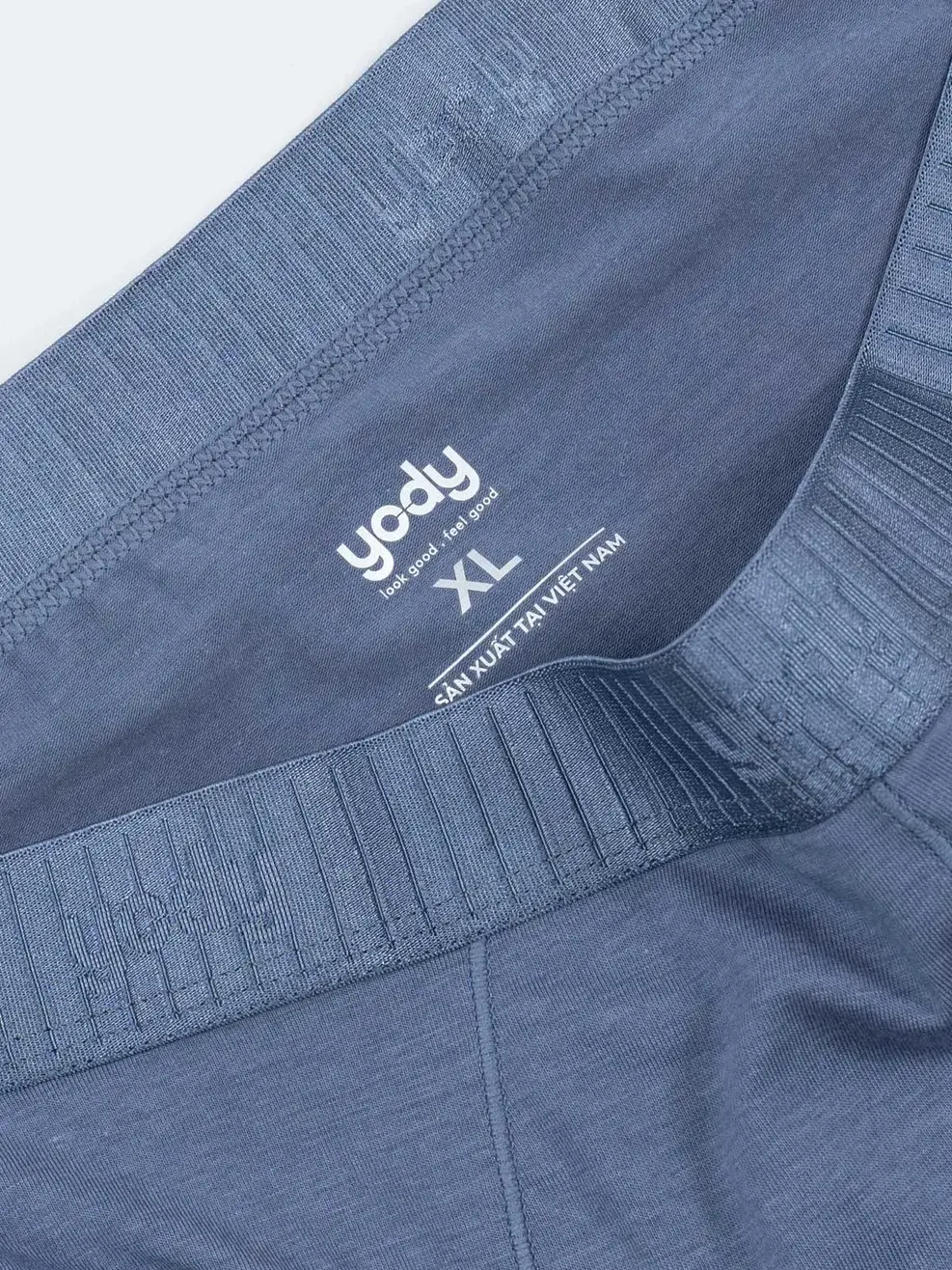 Quần Lót Nam Tam Giác Phối Cạp Sọc Combo 2 - Ghi Xanh - M