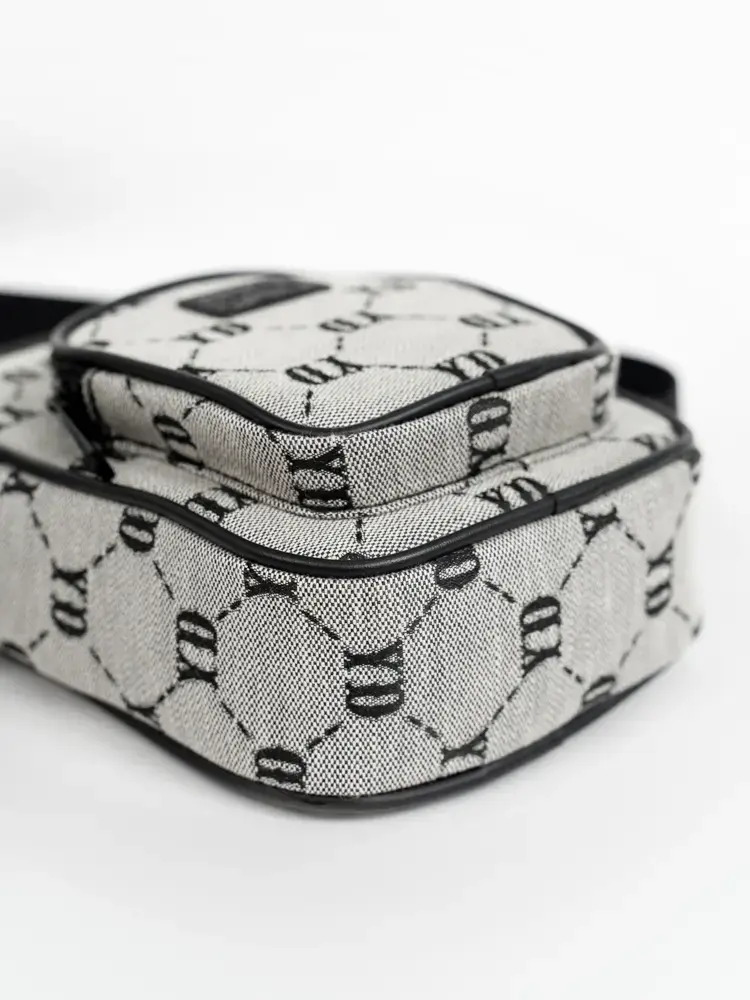 Túi Unisexđeo Chéo Dệt Hoạ Tiết - đen melange 1