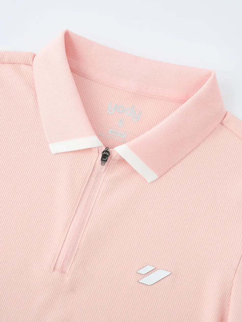 Áo Polo Nữ Slim Có Khóa Kéo - Hồng 008 - XS