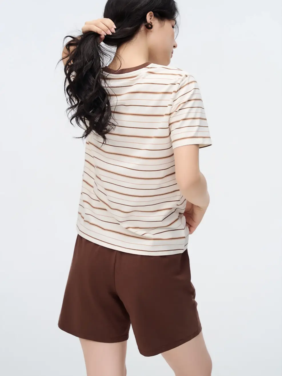 Bộ Đồ Nữ In Số 99 - Nâu 094 - S