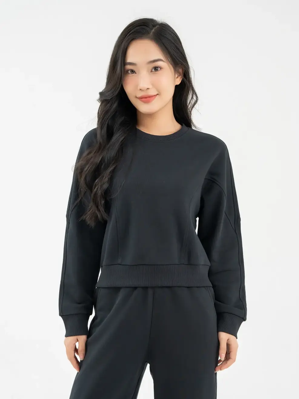 Bộ Đông Nữ Cắt Trẻ Trung - Đen - S