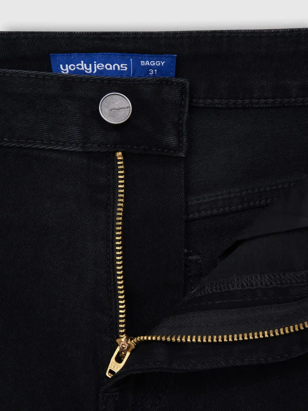 Quần Jeans Nam Baggy Đen Trơn - Đen 011 - 31